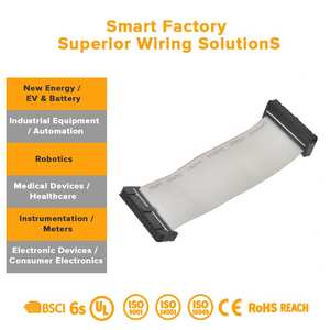 ชุดสายเคเบิลแบบแบนทองแดงขนาด 1.27 มม. พร้อมฉนวน PBT รองรับอะแดปเตอร์ IDC 220V (6-64 พิน) สำหรับเครื่องจักรไฟฟ้า - Product Image 3