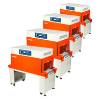 Machine d'emballage rétractable à tunnel thermique pour films POF, PVC, PET, pour emballage de bouteilles et de boîtes