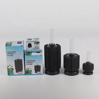 Filtre biologique submersible pour aquarium FS006 avec média filtrant en mousse BIO en plastique, forme ronde, différentes tailles pour aquarium d'intérieur
