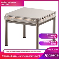 Table de Mahjong Électrique Entièrement Automatique et Silencieuse OEM, Pliable, Double Usage (Mahjong Américain et Jeux de Hasard), Vente en Gros