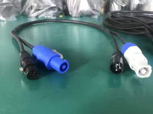 1 Meter &amp; 1.5Meter Powercon Plus 3-Pin <strong>DMX</strong> Combi Combo Hybrid Cable for <strong>LED</strong> <strong>Moving</strong> Head <strong>Lights</strong> - Product Image 2