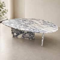 Table à manger en onyx vert de luxe pour projets hôteliers et de villas