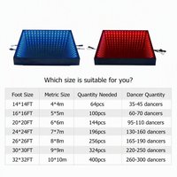 Lumières de sol en miroir Abyss, LED DMX, verre trempé, magnétiques, 3D, pour mariage, indice de protection IP55, lumière chaude, à intensité variable