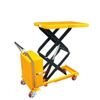 Table élévatrice hydraulique à ciseaux auto-chargeuse WEMALiFT DP-I 200 kg avec plateau fixe de 750x450x35 mm