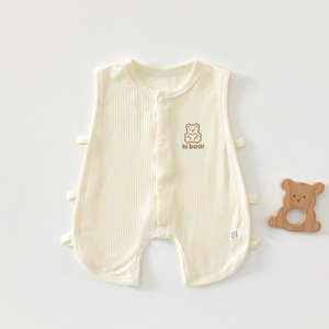 Baby Pipa Yi Mono sin mangas, fino, transpirable, de punto, unisex, para verano, para niños y niñas - Product Image 1