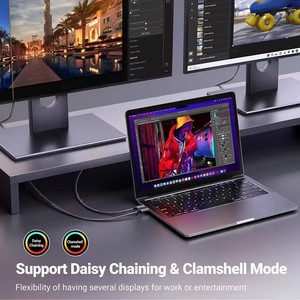 Nuevo <span class=keywords><strong>Cable</strong></span> UGREEN <span class=keywords><strong>USB</strong></span> <span class=keywords><strong>C</strong></span> a <span class=keywords><strong>DisplayPort</strong></span> <span class=keywords><strong>1.4</strong></span> Thunderbolt 3/4, <span class=keywords><strong>USB</strong></span> Tipo <span class=keywords><strong>C</strong></span> a DP 8K, 32.4Gbps, para iPhone 15, Macbook Pro, iPad - Product Image 4