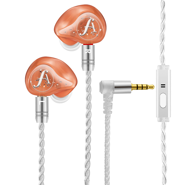 Pro Resin Dual Driver HiFi Deep Bass Wired in Ear Earphone for DJ Sports Running