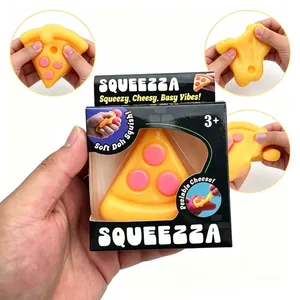 ของเล่นบีบพิซซ่า Squeezza ของเล่นบีบคลายเครียดเนื้อนุ่ม ของเล่นบีบยืดหยุ่นสำหรับเด็กอายุ 3 ปีขึ้นไป ของขวัญ - Product Image 1