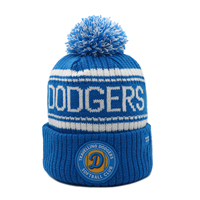 Bonnets en tricot de qualité supérieure avec logo personnalisé pour équipe de softball, doublure en polaire chaude, pompon d'hiver