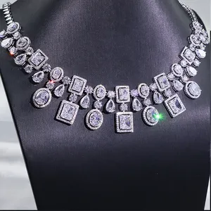 Typ Fine Jewelry Halsketten Design Delicate Sterling Silber New Chain Zircon Luxus Hochzeitstag für Frauen party