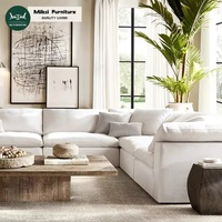Ensemble de canapés modulaires de luxe pour salon, style Chesterfield nordique moderne haut de gamme, en bois massif et tissu, inclinables