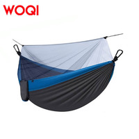 WOQI-Hamac de Balançoire Portable Pliable en Nylon avec Moustiquaire Pop-up pour le Camping, 210T, pour Loisirs de Plein Air
