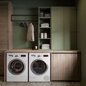 Ventas directas de alta calidad, gabinetes de lavandería impermeables independientes multifuncionales, gabinete de fregadero con <span class=keywords><strong>lavadora</strong></span> - Product Image 3