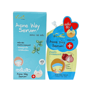 Reduce las espinillas durante la noche V NATURE Acne Way Serum (6 sobres/1 caja) Sachet Cream Combate el acné Reduce la inflamación del aceite Visiblemente - Product Image 4