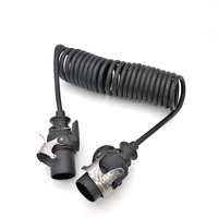 ISO 7638 7 broches 5 broches remorque EBS ABS câble d'extension 12 \ 24 volts TPU bobine Suzi câble pour HGV tracteur Semi remorque éclairage
