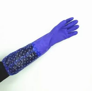 Guanti estesi per lavare i piatti in gomma monostrato da donna lavanderia estiva per pulizia della cucina guanti per lavare la casa - Product Image 3