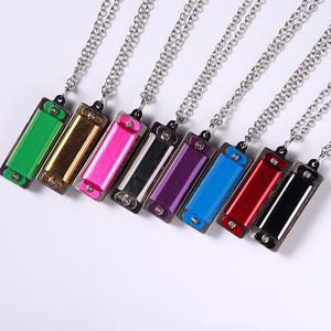 Instrument de musique chinois pas cher <span class=keywords><strong>prix</strong></span> 4 Trous Mini Harmonica jouet collier porte-clés harmonica - Product Image 3