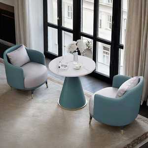 Ensemble de mobilier professionnel : Bureau d'accueil et chaises, canapé individuel et table basse pour hôtels, bureaux de vente, salons de beauté et espaces de négociation - Product Image 3