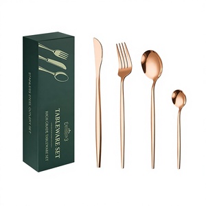 Juego de Cubiertos de Acero Inoxidable Portugués de 24 Piezas con Acabado Espejo para Regalos - Product Image 3
