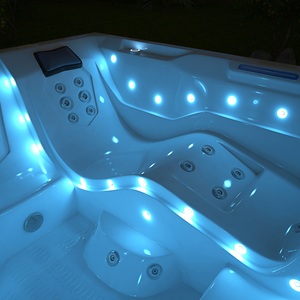 Swim <span class=keywords><strong>Spa</strong></span> Piscine Bain à Remous avec Nouveau Modèle Vente Chaude <span class=keywords><strong>Hydro</strong></span> Whirlpool Massage Fonction Extérieur Blanc Moderne Relax Jacuzzis - Product Image 6