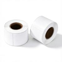 Étiquettes thermiques directes imperméables en rouleau, autocollantes, pour étiquettes de prix de supermarché et autocollants de bordereaux d'expédition