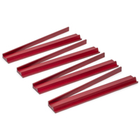 Ensemble de quatre tuiles de mahjong en bois de 17 pouces, pousseur magnétique ondulé, accessoires de mahjong américains portables et durables pour une utilisation en intérieur