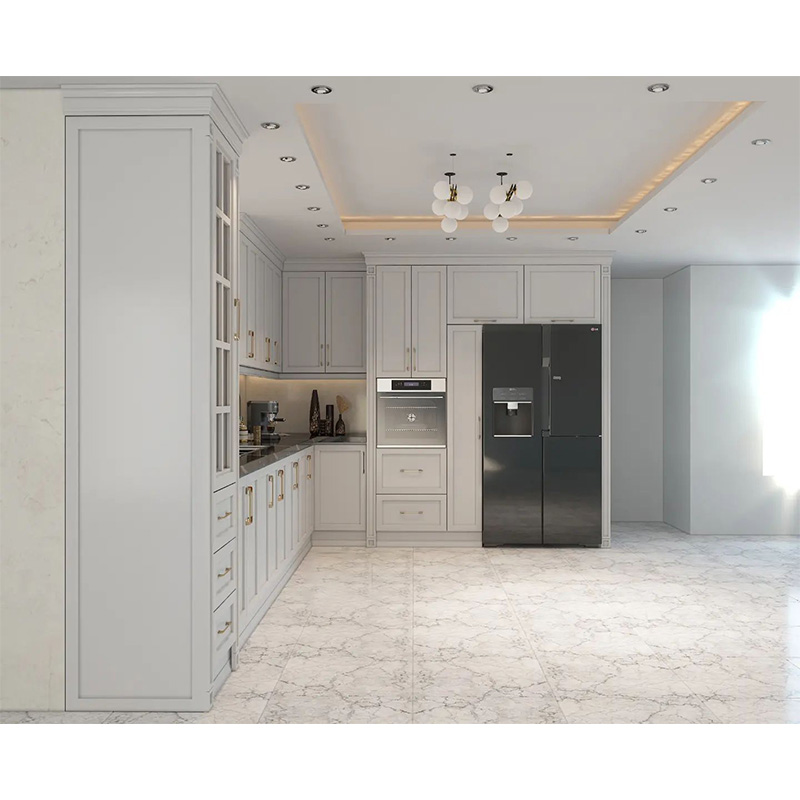 Commercial Use Kitchen Cabinets Pull Out Big Storage With Classic Design With Accessories Cheap Price