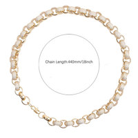 YSF004 Hip Hop glacé CZ 10 MM chaîne à maillons diamant lunette collier Style classique bijoux en laiton avec Zircon pour cadeau