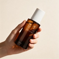 Flacon pulvérisateur à brume fine en verre ambré pour cosmétiques et toniques, 100ml, 120ml, 150ml, flacon pour spray d'ambiance et brume d'oreiller avec bouchon blanc