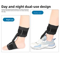 Orthèse de cheville et de pied AFO réglable, respirante, avec sangle de maintien pour pied tombant, stabilisateur de cheville anti-inversion et anti-eversion