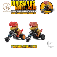2025 nouveau Design en plastique t-rex moto jouet inertiel Animal véhicule jouet pour garçons enfants voiture modèle camion jouet