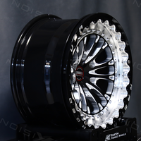 Jantes AX Forged Drag Beadlock 18x9.5 17x9 17x10 Finition personnalisée en alliage d'aluminium 6x139.7 6x135 pour Chevrolet Silverado Ford F150