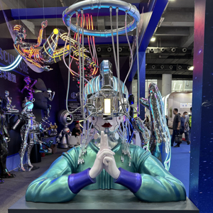 Nuova Scultura LED Personalizzata di Design Artistico, Tendenza di Moda Popolare per KTV, BAR, Night Club, Ornamento Angelo Artistico - Product Image 1