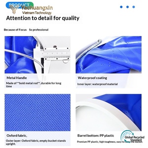 Cubo de agua plegable de tela Oxford, impermeable, portátil, para almacenamiento al aire libre y para acampar, con diseño giratorio, 1 unidad - Product Image 5