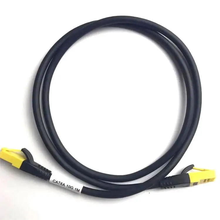 Super Flexible PVC High Quality 26AWG 4 pair BC 10G 1M CAT.6A patch cord cable