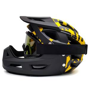 Đầy đủ mặt <span class=keywords><strong>MTB</strong></span> Mũ bảo hiểm cho cực xuống dốc cưỡi CE chứng nhận xe đạp Mũ bảo hiểm thiết bị bảo vệ cho người lớn off road người đi xe đạp - Product Image 1