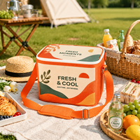 Sac isotherme pliable personnalisé avec logo, pour pique-nique, repas, avec doublure séparée, pour le bureau et les activités de plein air