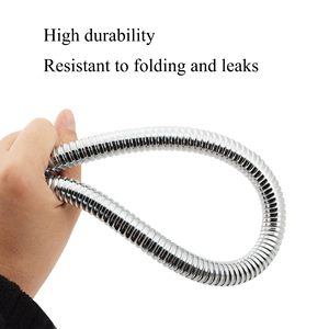 Tuyau de douche flexible G1/2 à connexion universelle 1,6 m, anti-torsion, pour douchette à main, protection double anti-pliure, pour salle de bain - Product Image 3