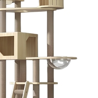 Tour d'arbre pour chat en bois et sisal, grande taille, pour vente en gros aux fabricants de produits pour animaux de compagnie