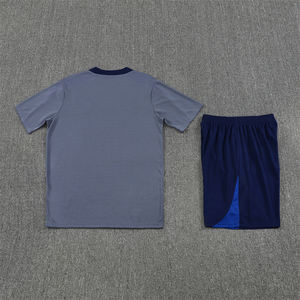 Uniformes de Fútbol de Verano, Conjunto de Entrenamiento de Manga Corta, Jersey 25/26 París, Transpirable, Poliéster de Secado Rápido, Cuello Redondo, Unisex, Deportivo - Product Image 2