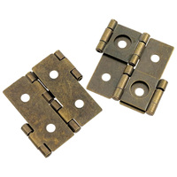 Charnières doubles pliantes en fer de style rétro - Rotation à 360 degrés, charnières à double action pour écran, pour cuisine et bureau à domicile