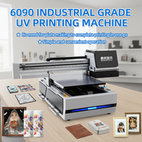 Nouvelle imprimante UV DTF à plat personnalisée 60*90cm 3200U1 1600E1 avec tête d'impression, machine d'impression d'étiquettes en cristal à encre UV, garantie 1 an pour photos A4