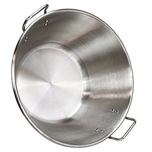 Cazo Mexicano de 21 Pulgadas, Acero Inoxidable, 41 Cuartos de Galón, Resistente, para Guisar <span class=keywords><strong>Carnitas</strong></span> - Product Image 1