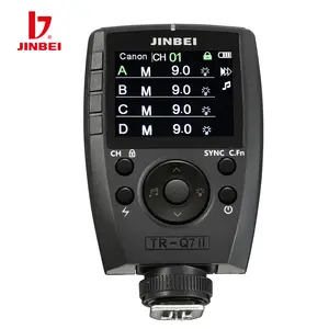 JINBEI TR-Q7II टीटीएल फ्लैश उत्प्रेरक ट्रांसमीटर 2.4G वायरलेस X प्रणाली कैमरा Speedlite उत्प्रेरक के लिए आउटडोर और स्टूडियो