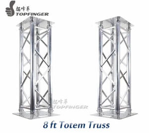 Alta calidad 8 pies de aluminio móvil DJ iluminación cabeza vertical Totem Truss para la venta - Product Image 1