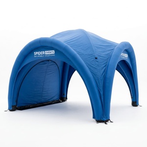 Customizable Outdoor Inflatable Logo <b>Tent</b> PVC Material Ultra-Durable Waterproof Built-In Fan 4 Corner <b>Canopy</b> for Trade Shows - Product Image 4