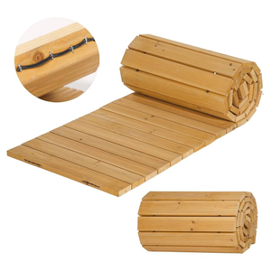 Camino de jardín de madera antideslizante con espaciador de goma resistente al envejecimiento - Product Image 6