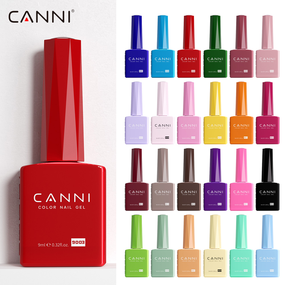 144 colors CANNI 2024 New Series 9ml Hema Free Esmaltes Soak Off UV Gel Polish High Quality Nail Art UV Nail Polish gel varnish