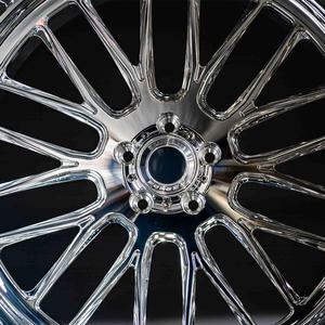 Jantes de camionnettes forgées, polies brillantes, à lèvre profonde, large configuration 6139.7 26x16, style tout-terrain pour - Product Image 4