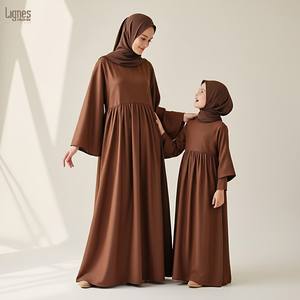 Abaya Madre e <span class=keywords><strong>Hija</strong></span>, Vestido Musulmán para Mujer, Diseño de Abaya de Moda 2026 para Mujeres y Niñas - Product Image 3
